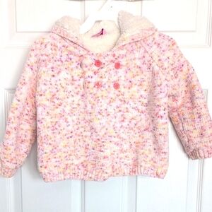 Comfy Cozy Baby (18-24Months) Hooded Button-Close Lined Sweater/Jacket